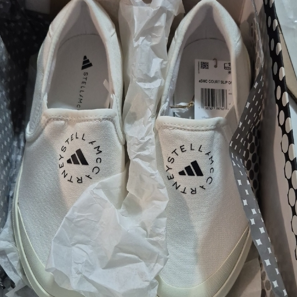 Adidas by Stella McCartney White Slip-On Athletic Shoes
